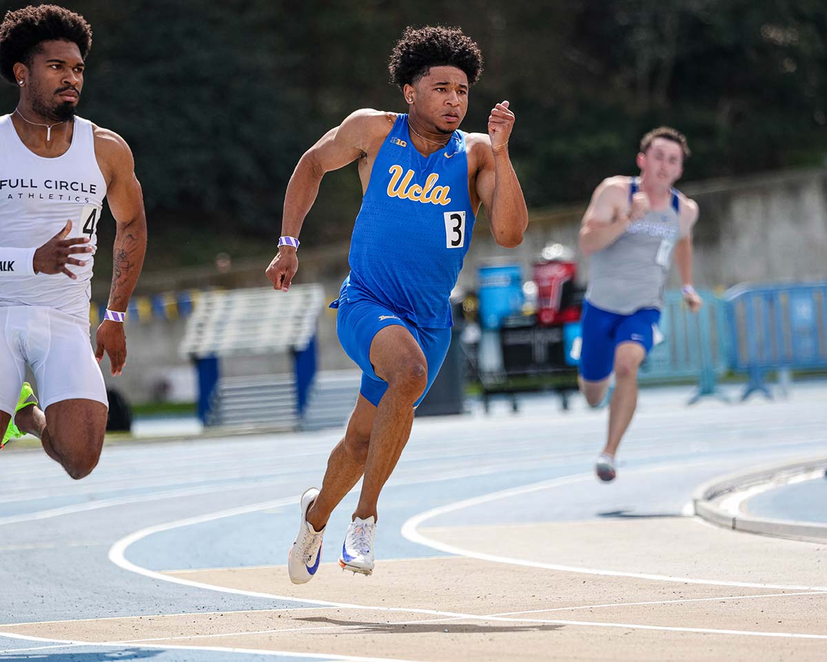 UCLA Runner turning the corner