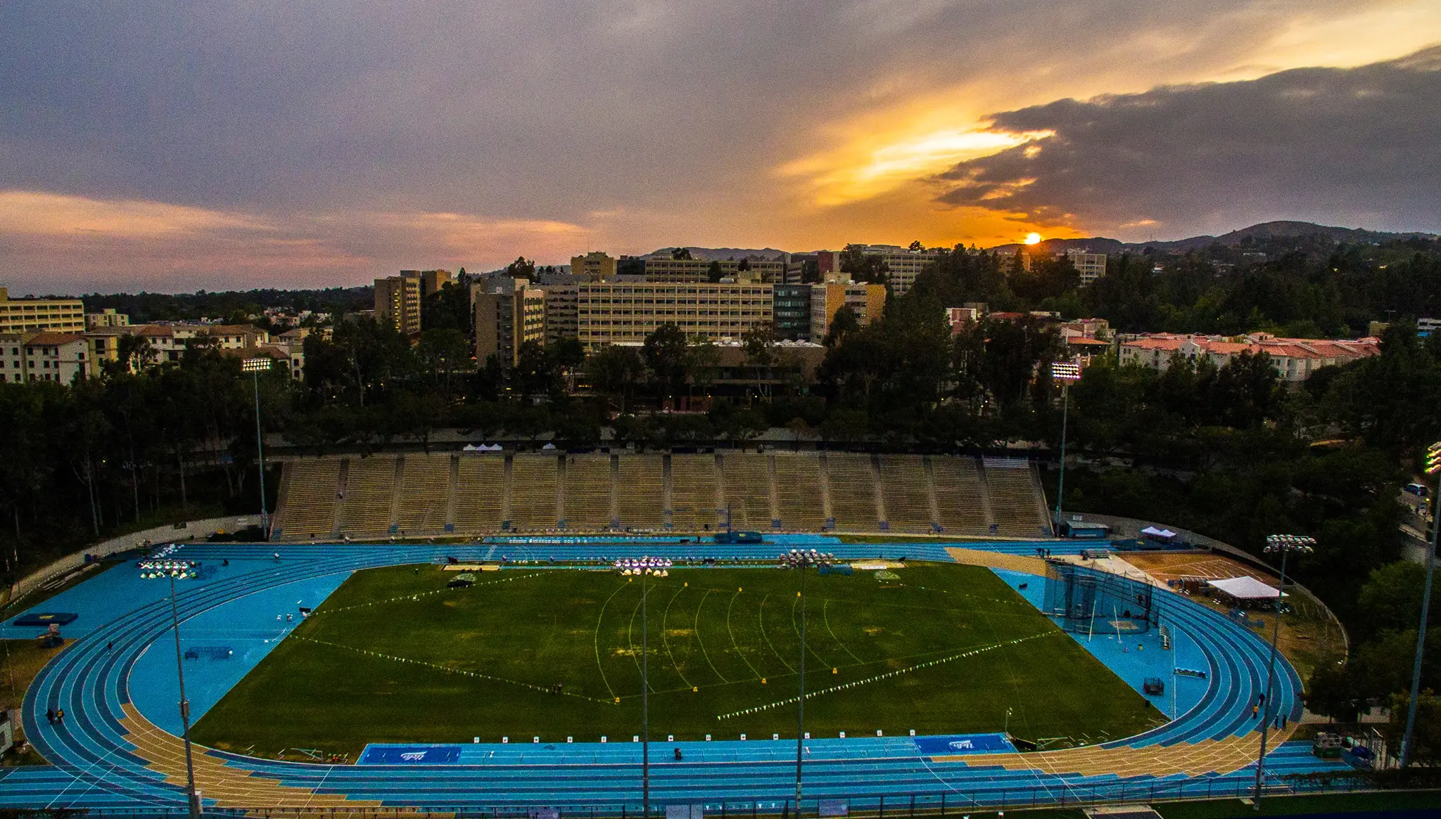 ucla's track from above